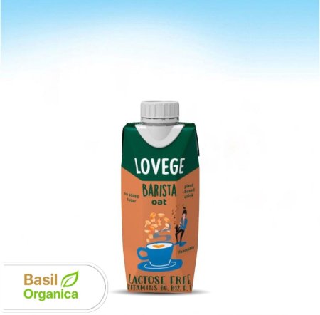مشروب شوفان باريستا من Lovege. 